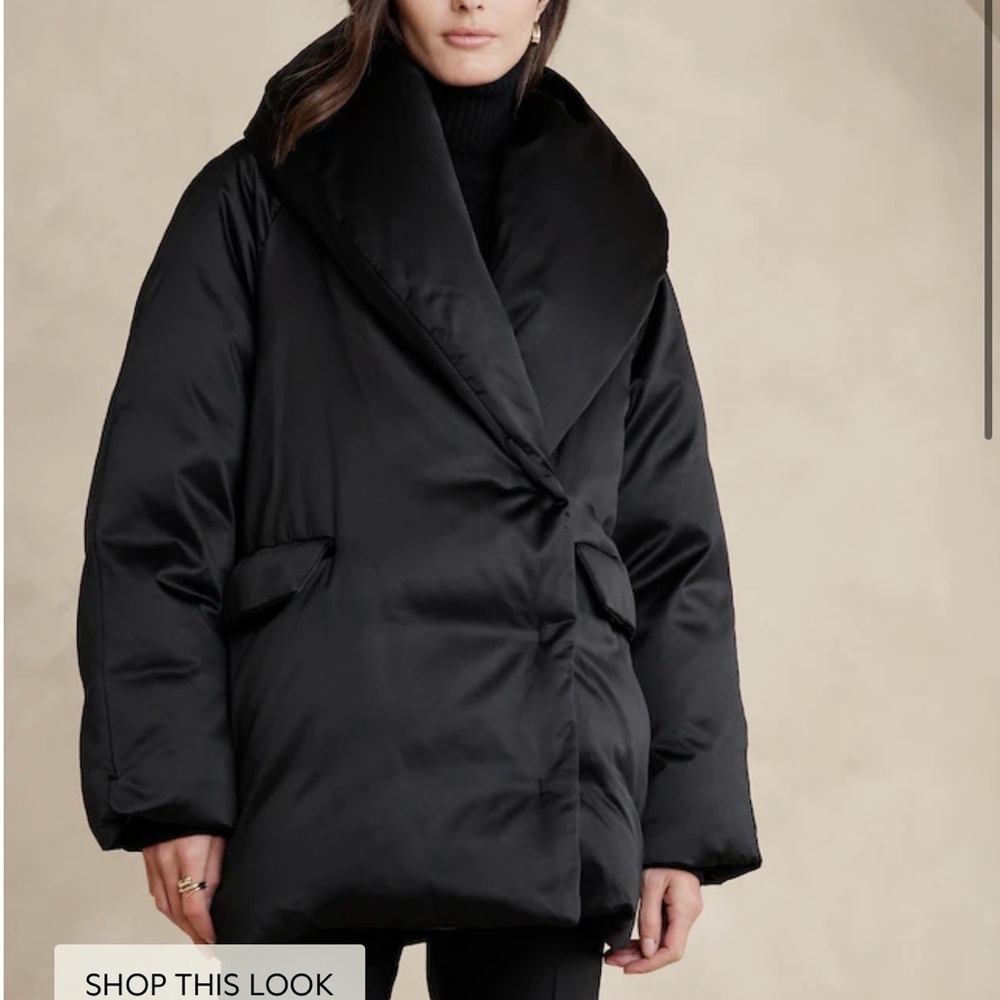 Banana Republic LUCILA SATIN PUFFER COAT